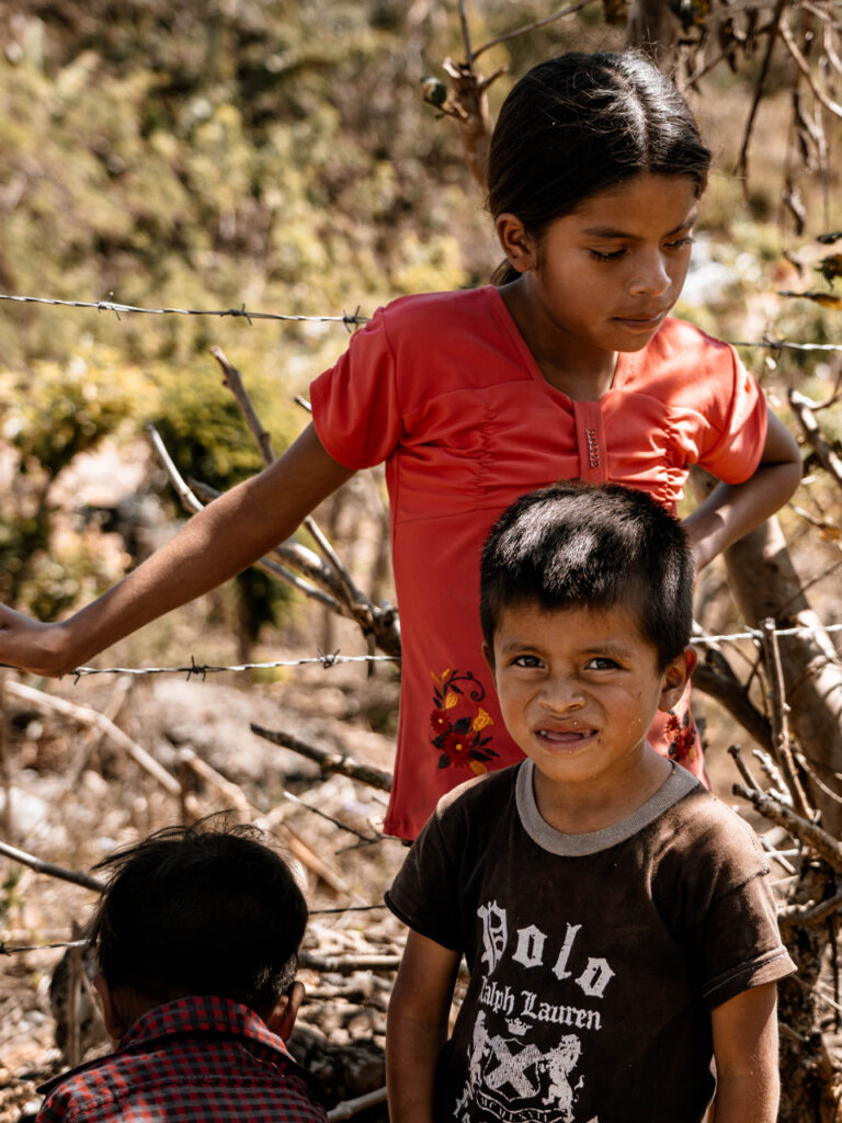 Children hanging out in Pueblo Modelo, Guatemala.