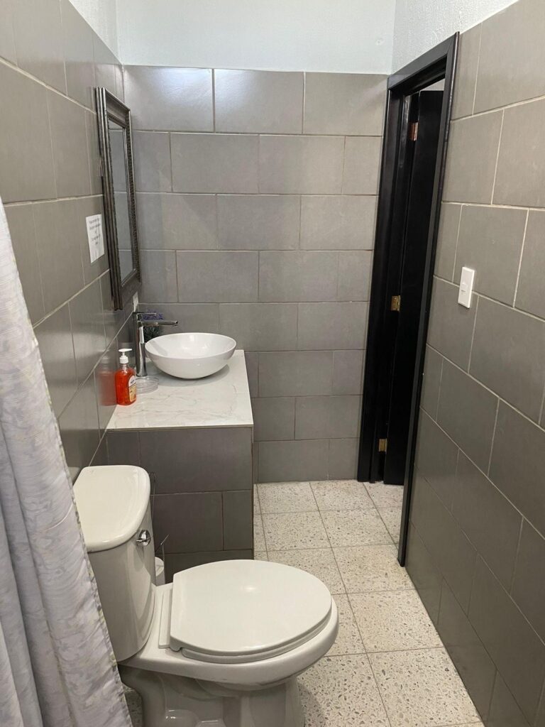 Bathroom at the Hearts In Motion House in Teculutan, Guatemala.