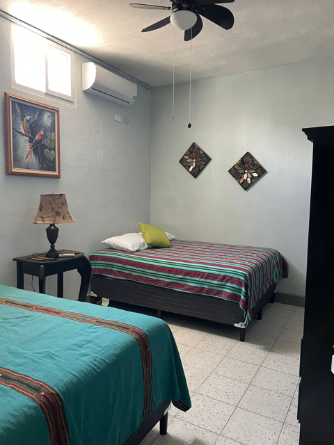 Bedroom at the Hearts In Motion House in Teculutan, Guatemala.