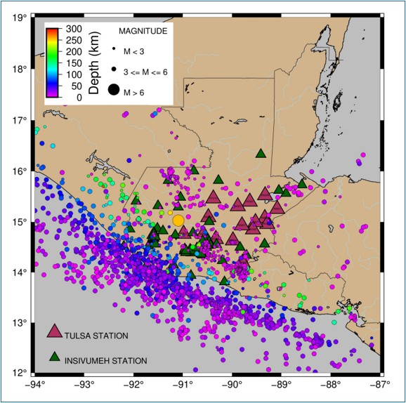 Map of increasing Natural Hazard Resiliency in Guatemala