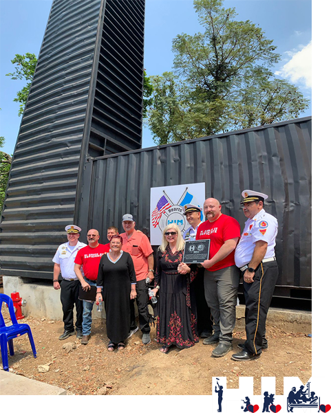 Dedication of the burn tower in Guatemala City- Fire Service International