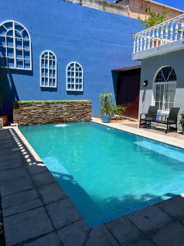Pool at the Hearts In Motion House in Teculutan, Guatemala.