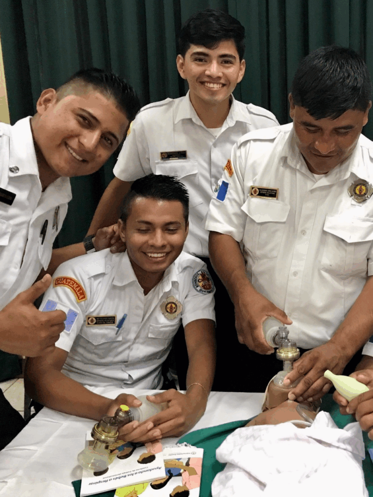 Helping Babies Breathe and Helping Mothers Survive Firefighter Training